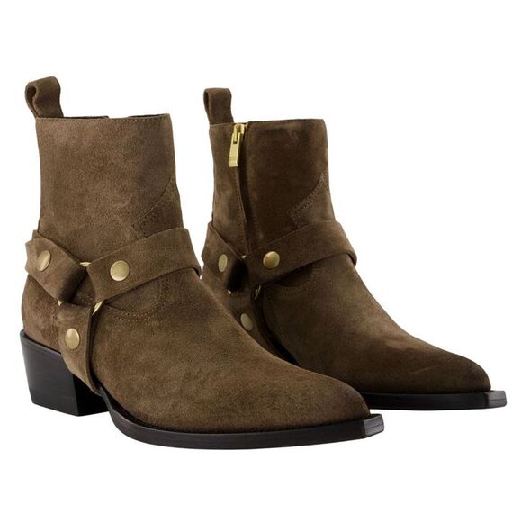 Debbie boots - Golden Goose Deluxe Brand - Leather - Khaki - Picture 2 of 2